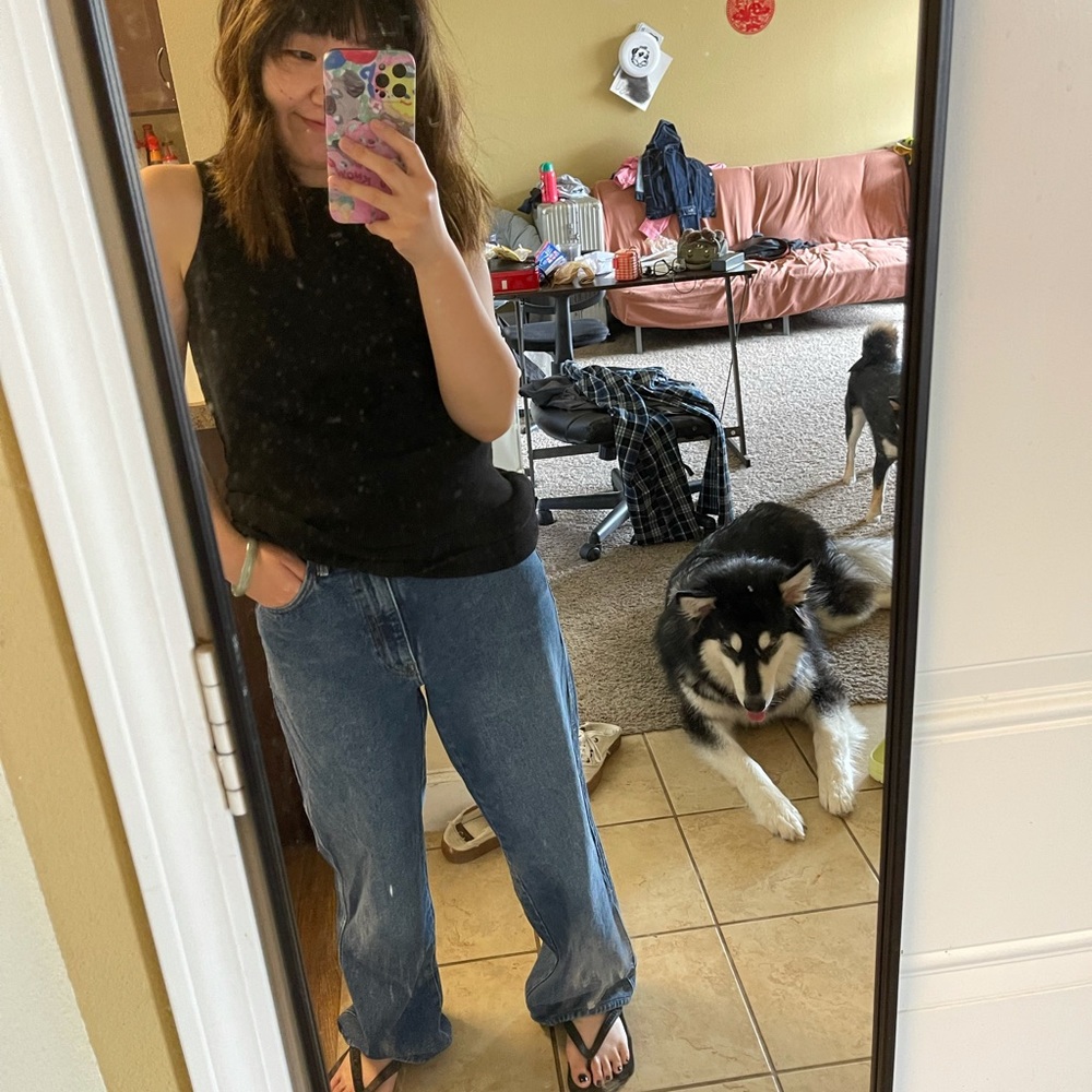 Zara wide leg jeans